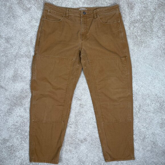 Rei Co-Op Pants Mens 38x30 (32x28) Brown Trailsmith Double Knee Hiking Outdoor - Picture 3 of 8